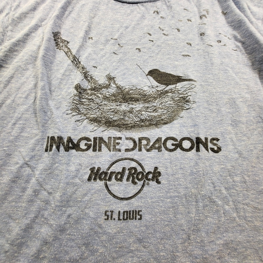 Imagine Dragons x Hard Rock Cafe T-shirt Men's Medium St. Louis Blue
